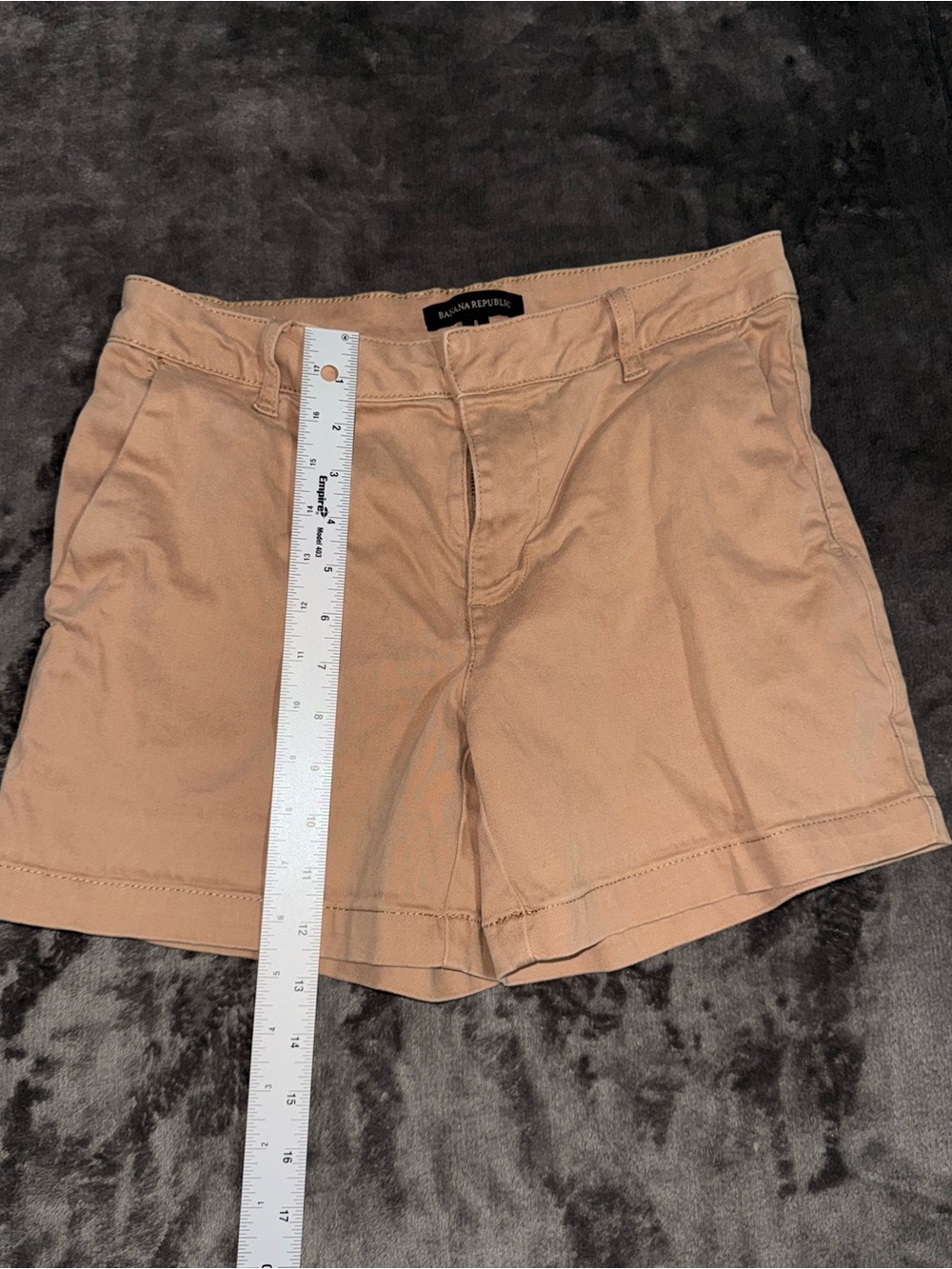Banana Republic Women’s Khaki Tan Bermuda Chino Shorts Size 6 - Picture 3 of 8